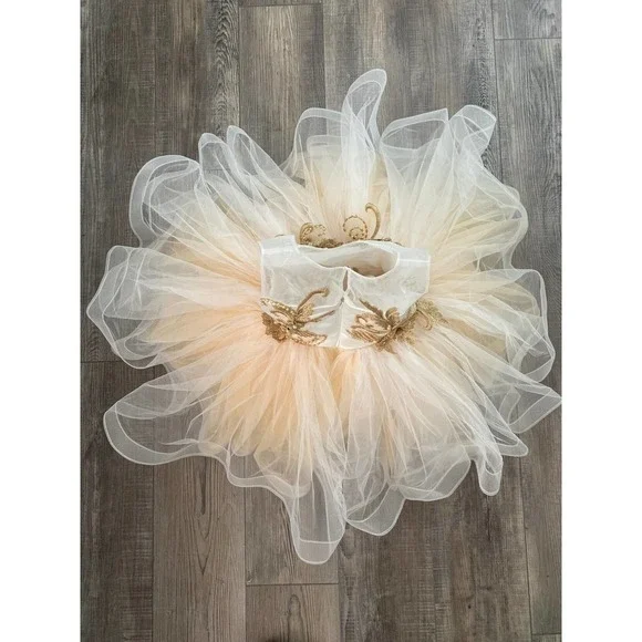 Gorgeous Tulle Princess Birthday Flower Girl Pageant Dress